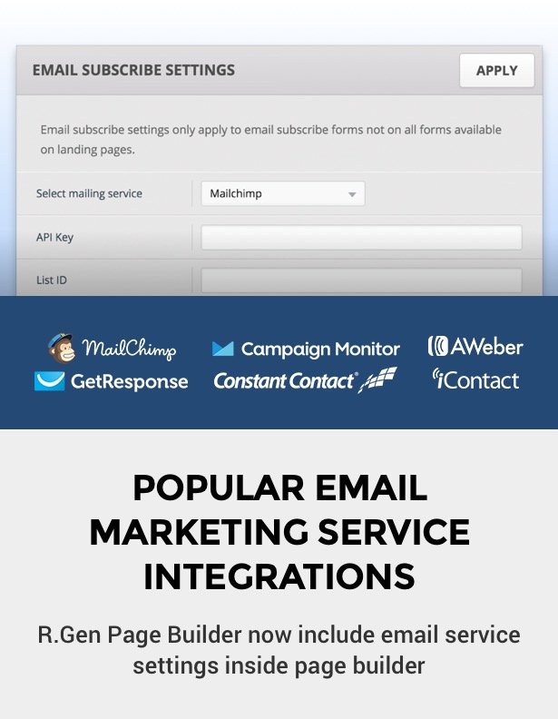popular email marketing service integration options