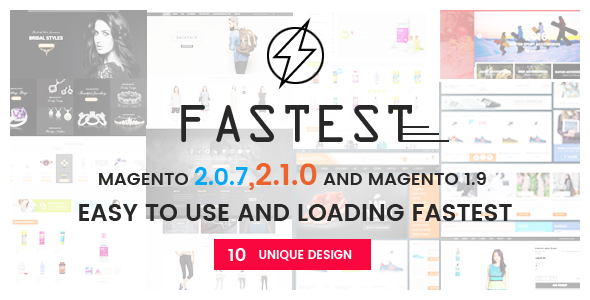 Fastest - Magento 2 themes & Magento 1.9 Multipurpose Responsive Theme (12 Design) Shopping,Fashion
