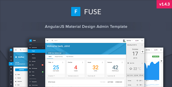 Fuse - AngularJS Material Design Admin Template