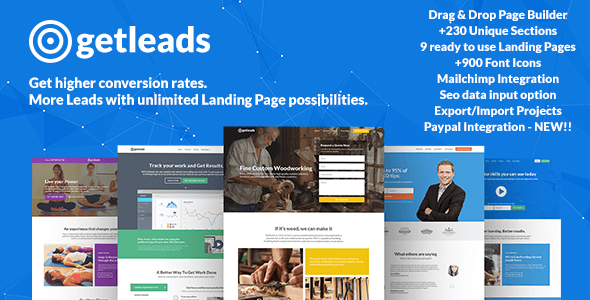 Getleads - Landing Page Pack with Page Builder