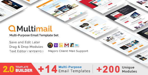 Multimail - Responsive Email Set + MailBuild Online