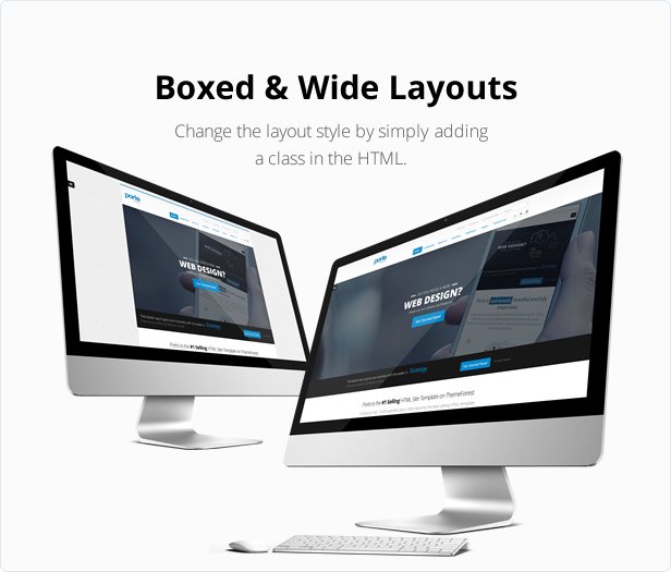 boxed and wide layout