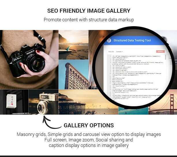 seo friendly image gallery