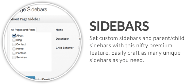 custom sidebar options
