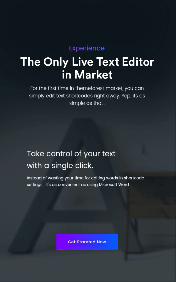 Live text editor