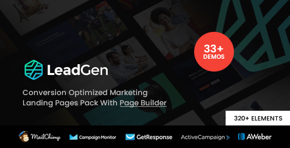 LeadGen - Multipurpose Marketing Landing Page Pack with Page Builder