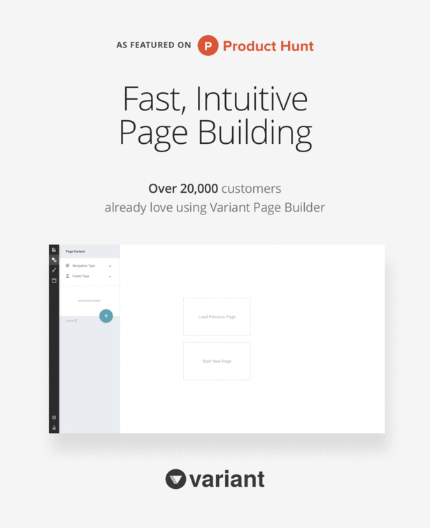 stack's fast, intrutive page building 