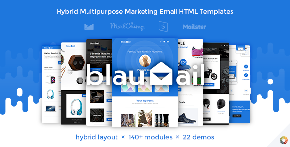 BlauMail – Hybrid Multipurpose Marketing Email HTML Templates