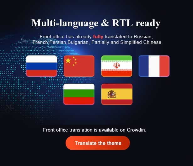 multi language and rtl ready 