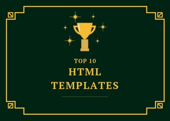 top 10 html template