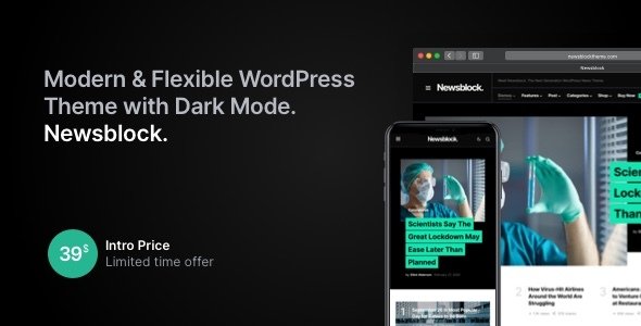Newsblock – Modern WordPress Theme with Dark Mode