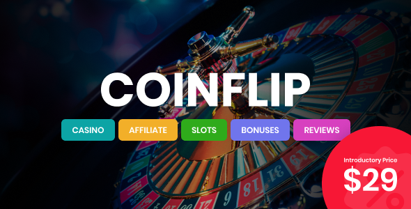 Coinflip – Casino Affiliate WordPress Theme
