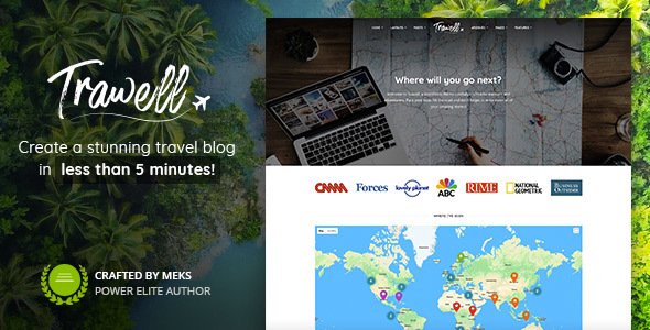 Trawell – Travel Blog WordPress Theme