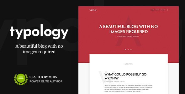 Typology – Minimalist WordPress Blog & Text Based Theme