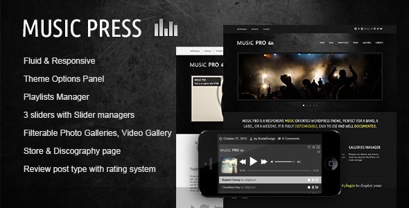 MusicPress – A Timeless Audio Theme