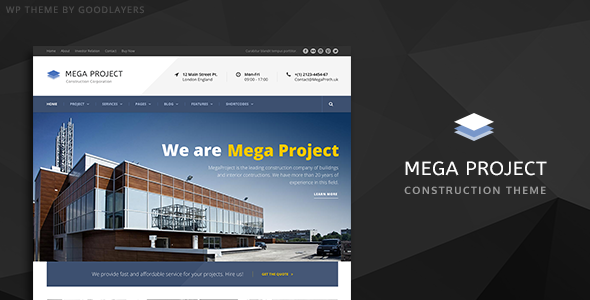 Mega Project – Construction WordPress