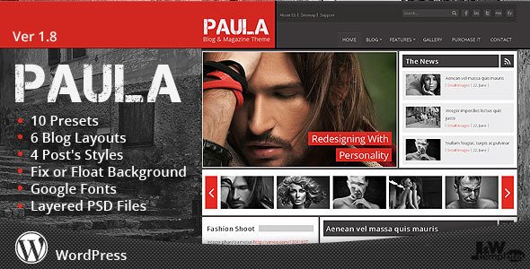 Paula – Blog & Magazine WordPress Theme