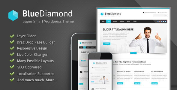 Blue Diamond – Responsive Corporate WP Theme