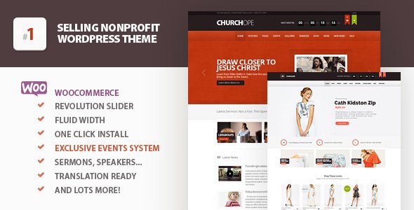 ChurcHope – Responsive WordPress Theme