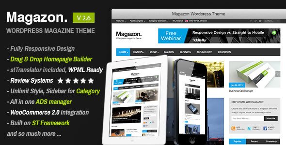 Magazon – Advanced, Responsive WP Magazine Theme