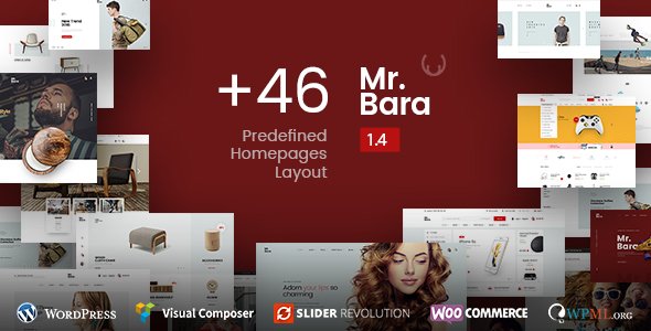 Mr.Bara – Responsive Multi-Purpose eCommerce WordPress Theme