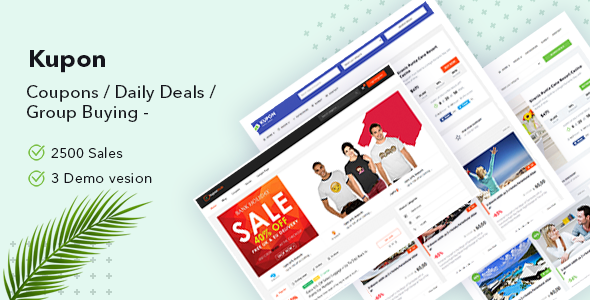 KUPON – Coupons / Daily Deals / Group Buying – Marketplace WordPress Theme