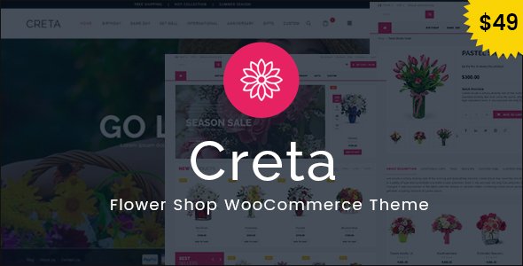 Creta – Flower Shop WooCommerce WordPress Theme