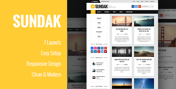 Sundak – Blog and Magazine Theme