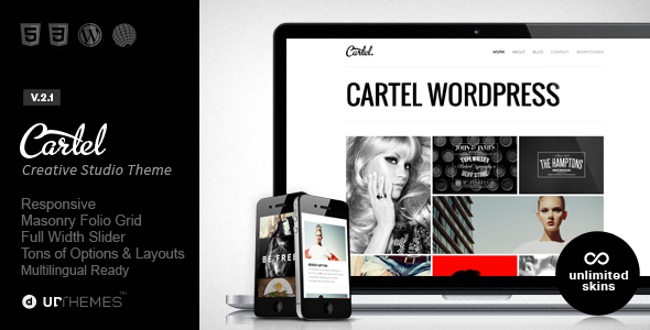 Cartel – Responsive Portfolio WordPress Theme