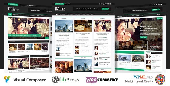 Bzine – WordPress Premium HD Magazine