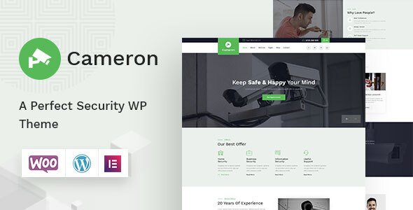 Cameron – Home Automation &  Security WordPress Theme