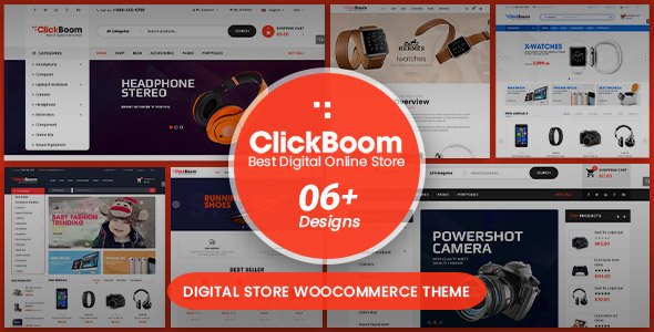 ClickBoom – Digital Store WooCommerce WordPress Theme (6+ Homepage Designs)