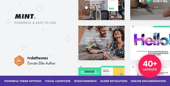 Mint – Creative Multi-Purpose WordPress Theme