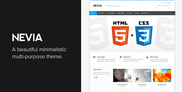 Nevia – Responsive Multi-Purpose WordPress Theme