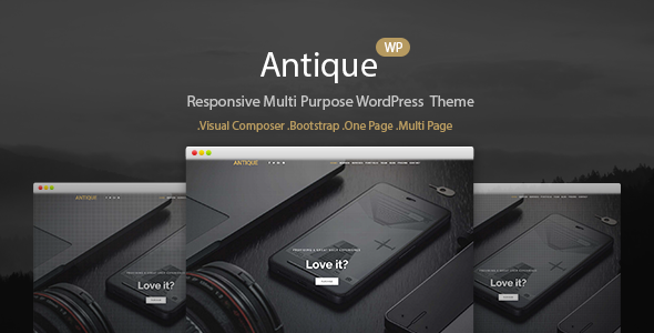 Antique – Web Design Agency Theme