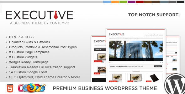 WP Executive Business & Portfolio Theme