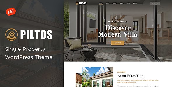 Piltos – Single Property WordPress Theme