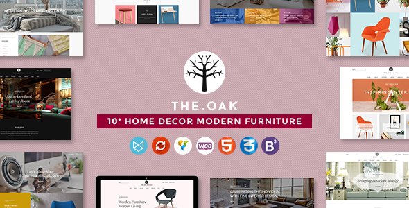 WordPress WooCommerce Theme for Furniture Decoration Design eCommerce Store | WP TheOak