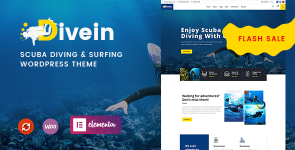 Divein – Scuba Diving & Surfing WordPress Theme