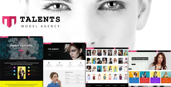 Talents –  Model Agency WordPress CMS Theme
