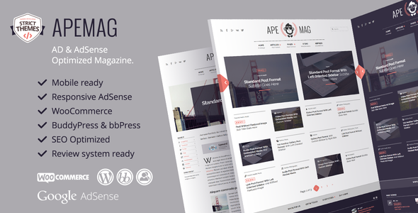 Apemag – Stylish WordPress Theme Magazine with Review System