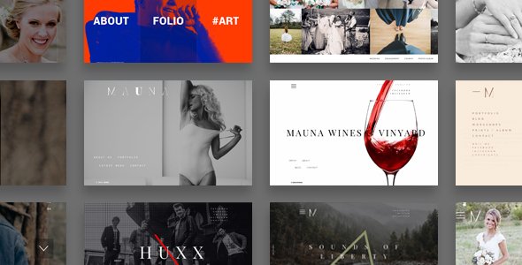Mauna – full screen portfolio & agency theme