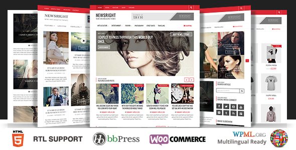 Newsright – WordPress Premium HD News & Magazine