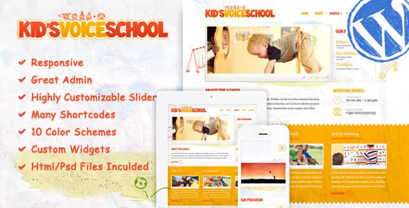 Kids Voice School – Education WordPress Theme