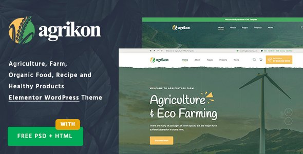 Agrikon – Organic Food & Agriculture WooCommerce Theme