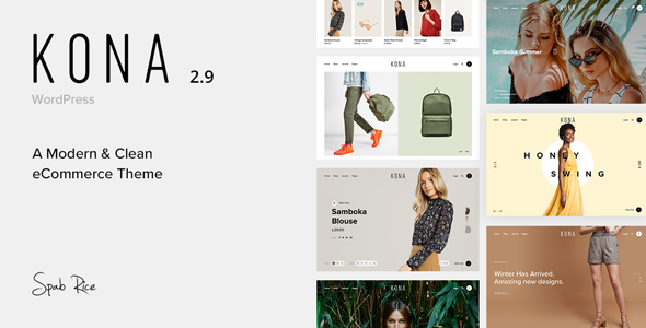 Kona – Modern & Clean eCommerce WordPress Theme