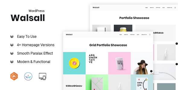 Walsall – Minimal Agency WordPress Theme