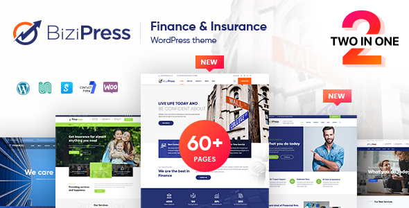 BiziPress – Finance Insurance Agency WordPress Theme