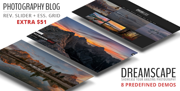 Dreamscape – A Responsive WordPress Photography Blog Theme