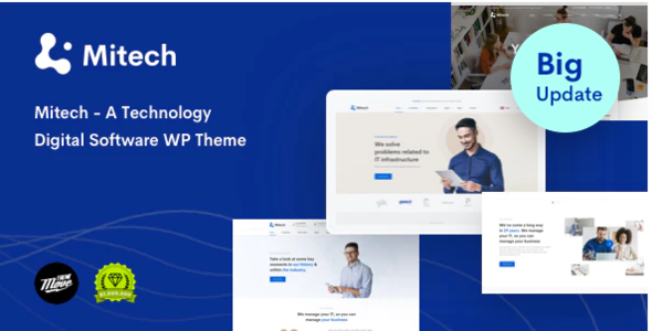 Mitech – Technology IT Solutions & Services WordPress Theme